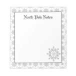 Holiday Christmas Snowflakes Notepads notepads