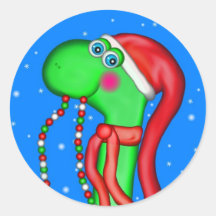 Holiday Dinosaur Stickers
