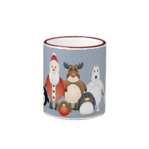 Holiday Friends Coffee Mugs