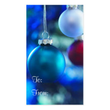 Holiday Gift Tag Business Cards