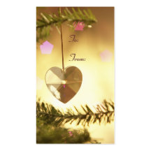 Holiday Gift Tag Business Cards