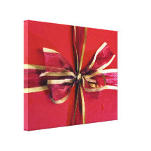 Holiday Gift Wrap and Bows Canvas Prints