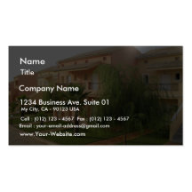 Holiday Houses On Corfu Island In Greece Business Cards