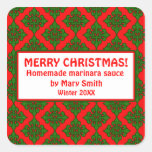 Holiday Labels for Homemade Gifts Sticker