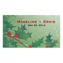 Holiday Leaves Business Card Templates