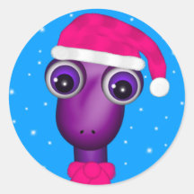 Holiday Lizard Stickers