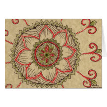 Holiday Mandala-Greeting Card
