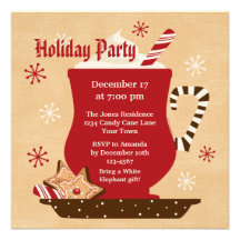 Holiday Mug Party Invitation