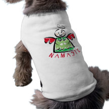 Holiday Namaste Angel Dog T Shirt