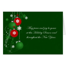 Holiday Ornaments Card