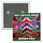 Holiday Party Ugly Sweater Contest Winner Award Button