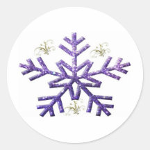holiday round sticker