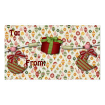Holiday Tags Business Card Templates