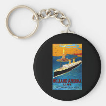 Holland America Line Rotterdam New York Key Chain