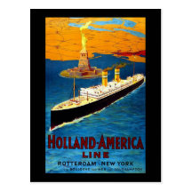 Holland America Line Rotterdam New York Postcards