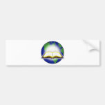 Holy Bible & Globe Bumper Sticker
