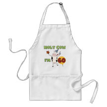 Holy Cow I'm 60 Birthday T-shirts and Gifts Aprons