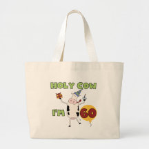 Holy Cow I'm 60 Birthday T-shirts and Gifts Canvas Bag