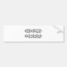 HOLY CRAP BUMPER STICKER