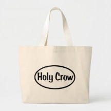 Holy Crow Oval Canvas Bag
