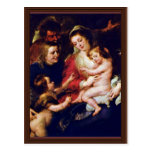 Holy Family With Elisabeth And John By Rubens Postcards
