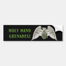 Holy Hand Grenades Bumper Sticker