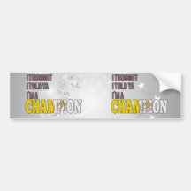 Holy See Citizen and a Champion Bumper Sticker