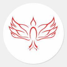 Holy Spirit Dove Round Stickers