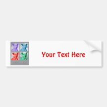 Homage to Warhol Pitbulls Bumper Stickers