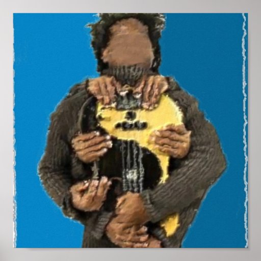 Hombre Bajista Poster