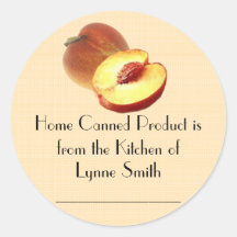 Home Canning Labels -- with Peaches Stickers