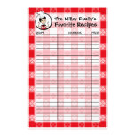 Home Cookin' Custom Recipe Saver Custom Stationery