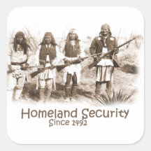 Homeland Security Square Sticker