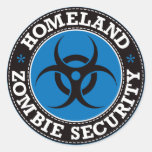 Homeland Zombie Security - Blue B Sticker