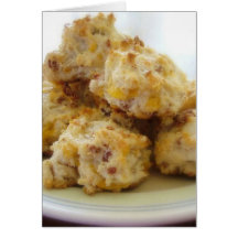 Homemade Bacon Cheddar Biscuit Notecards