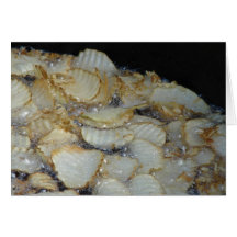 Homemade Potato Chips Frying In Oil Card