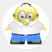 Homer Tux Pegatina