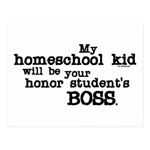 Homeschool Boss Postcard