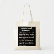 Homosexual Lifestyle Tote Bag