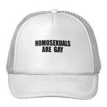Homosexuals are gay trucker hats