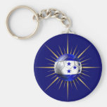 Honduras Soccer Starburst Key Chain