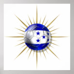 Honduras Soccer Starburst Print
