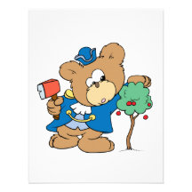 honest abe presidents day teddy bear design personalised invites