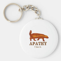 Honey Badger - Apathy - I has it Keychain