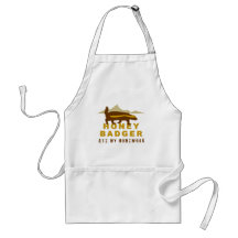 honey badger at my homework apron