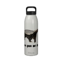 Honey Badger Dont Care Water Bottles