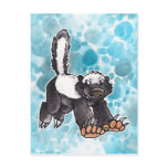 Honey Badger Post Card