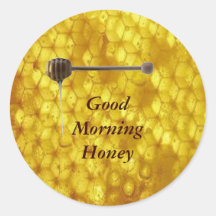 Honey Label Round Stickers