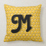 Honeycomb Monogram personalised pillow