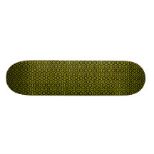 Honeycomb - v2 - Black and Yellow Skateboard Deck